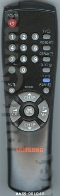 00104D [TV]неоригинальный пульт ДУ (ПДУ)