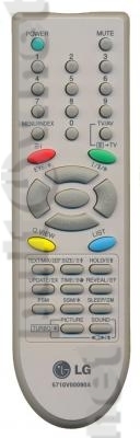 6710V00090A , LG 6710V00090F оригинальный пульт для телевизора LG с функцией телетекста
