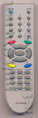 6710V00090A , 6710V00090B , 6710V00090F или 6710V00098A неоригинальный пульт для телевизоров LG