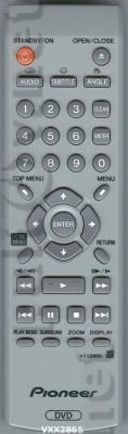 VXX2866 пульт для DVD-плеера PIONEER DV-2650 и других