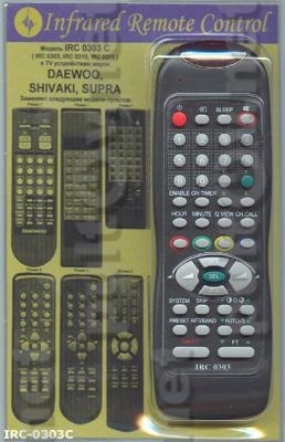 заменяющий IRC-0303C для TV DAEWOO, SHIVAKI, SUPRA