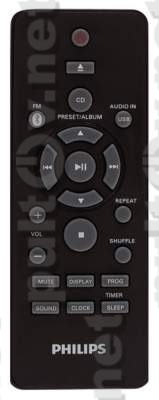 996510063432 пульт для музыкального центра Philips BTM2180/12