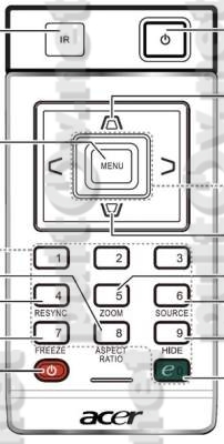 A-13-A пульт для проектора ACER X1161, H5350 и других