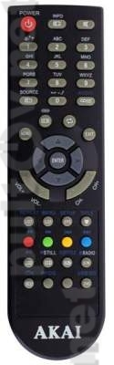 TVD34-M1-2 пульт для телевизора Akai LEA-29C16M, LEA-32C25M и других