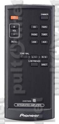 AXD7469 пульт для интегрального стерео усилителя Pioneer A-A9-J и других AXD7469 пульт для интегрального стерео усилителя Pioneer A-A9-J и других