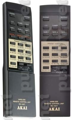 RC-A57, RC-A67 пульт для усилителя Akai AM-57 и др.
