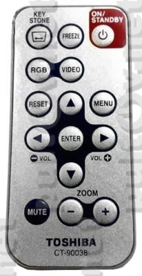 CT-90038 пульт для проектора Toshiba TLP-B2 и др.