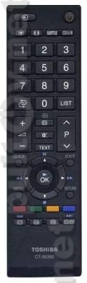CT-90380 пульт для телевизора TOSHIBA 32PB10E и других