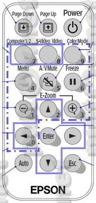 EMP-54 и EMP-74 пульт для проектора EPSON