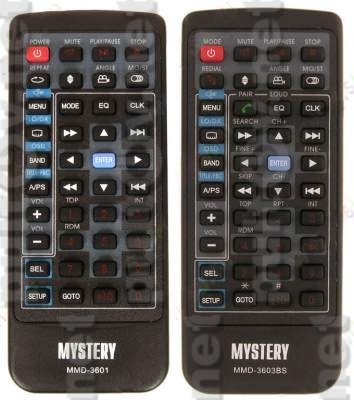 VDM-F2025TV, MYSTERY MMD-3601, MMD-4503BS пульт для автомагнитолы MYSTERY и VELAS