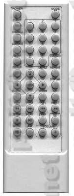 RC-001 пульт для портативного китайского телевизора с DVD PIONEER KK-110TD
