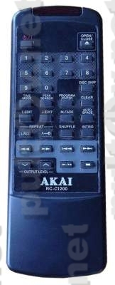 RC-C1100, RC-C1200 пульт для СD-проигрывателей AKAI CD-1100 и AKAI CD-M1200