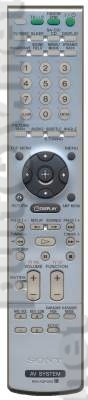 RM-ADP009 серебро ( = RM-ADP017 черному) пульт для домашнего кинотеатра SONY DAV-FXG9K и других