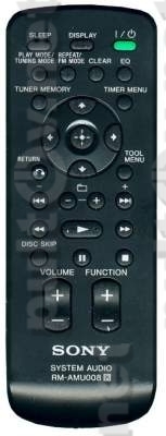 RM-AMU008 пульт для музыкального центра SONY LBT-ZT4