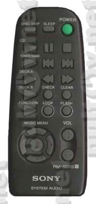 RM-SD70, RM-SD70S пульт для музыкального центра Sony HCD-RX70