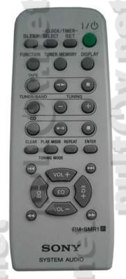RM-SMR1 пульт для музыкального центра SONY CMT-CPX1