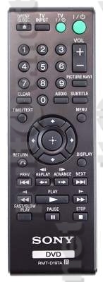 RMT-D197A пульт для DVD-плеера Sony DVP-SR201P и др.