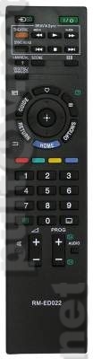 RM-ED022 (148782811) неоригинальный пульт для телевизора Sony KDL-32EX402 и других
