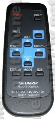 RRMCG1003MPPZ оригинальный пульт для ЖК-монитора Sharp PN-525E