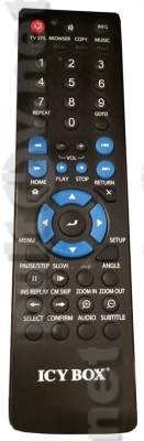 RaidSonic ICY BOX IB-MP3011HW-B пульт для медиаплеера RaidSonic ICY BOX IB-MP3011HW-B пульт для медиаплеера